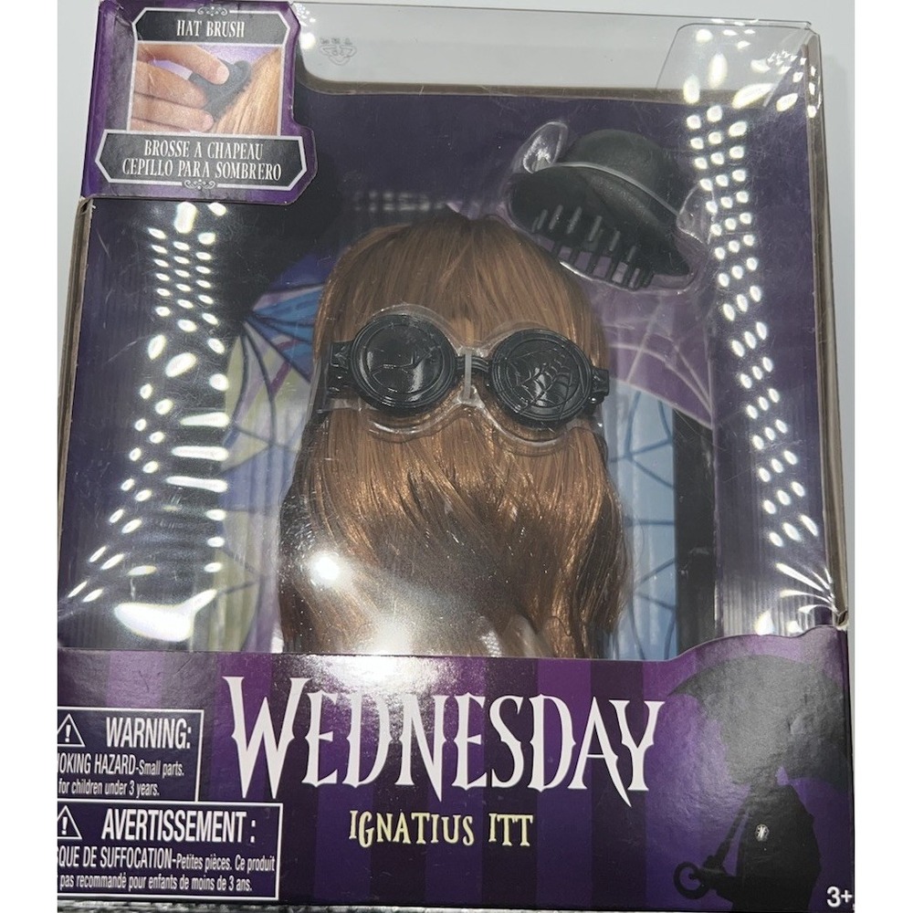 Wednesday Cousin Ignatius Itt - Just Play Action Figure with Hat Brush(2.50-b35)